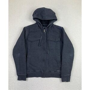 O'Neill Hoodie Mens Small Charcoal Sherpa Lined Full Zip Jacket Style HO6110118X